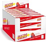 Dextro Energy Fizzy Sour Berry Tablets 47g Pack of 24 Vegan Fast Carbs