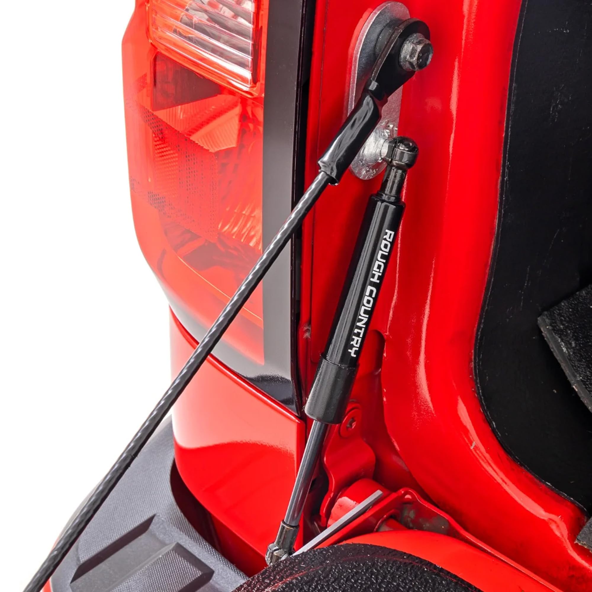 Photo 1 of Rough Country Hydraulic Tailgate Assist for Chevy Silverado & GMC Sierra 1500/2500HD/3500HD (2007-2018) - Smooth, Safe & Controlled Tailgate Lowering