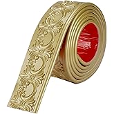 Flexible Molding Trim Wall Trim, 9.9 Feet Self Adhesive Peel and Stick Molding Ceiling Molding, Cabinet Border, Mirror Frame 