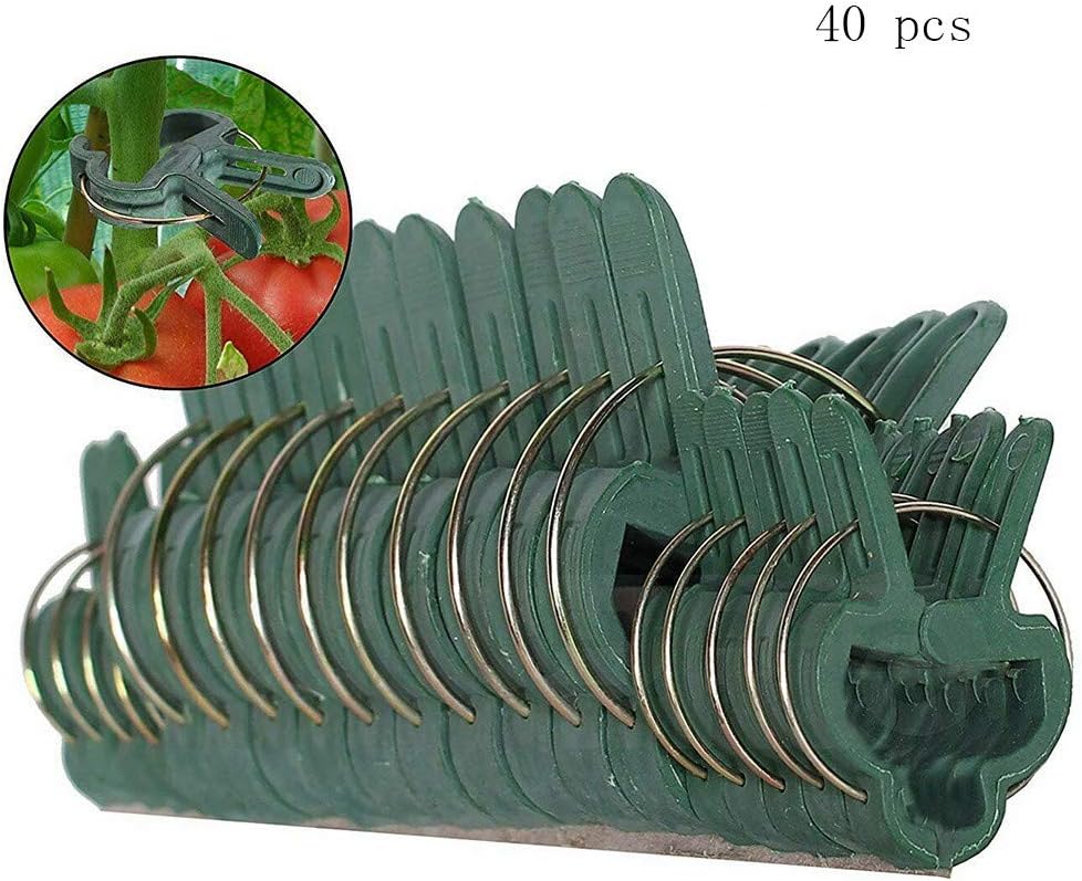 40PCS Garden Plant Clips, Reusable Greenhouse Gardening Supporting