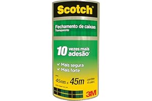 Scotch, 3M, Fita Empacotamento Transparente 45Mm X 45M 4 Unidades