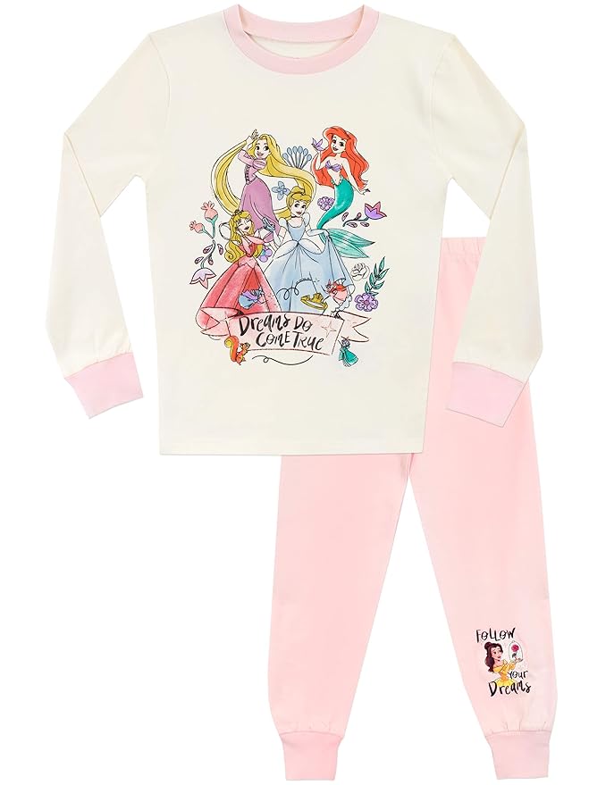 Buy Disney Girls' Princess Pajamas Size 6 Multicolored at Amazon.in