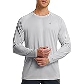 Rash Guard Long Sleeve Shirts for Men - UPF 50+ UV Sun Protection SPF T-Shirts - Quick Dry Rashguard Swim Water Shirt