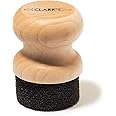 CLARK'S Cutting Board Oil & Wax Applicator - Round Wood Applicator for Mineral Oil on Wooden Butcher Blocks, Bamboo, and Uten