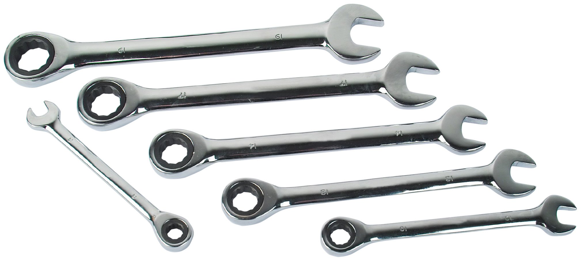 Mannesmann M19826 Ratchet Spanner Set 6-Piece