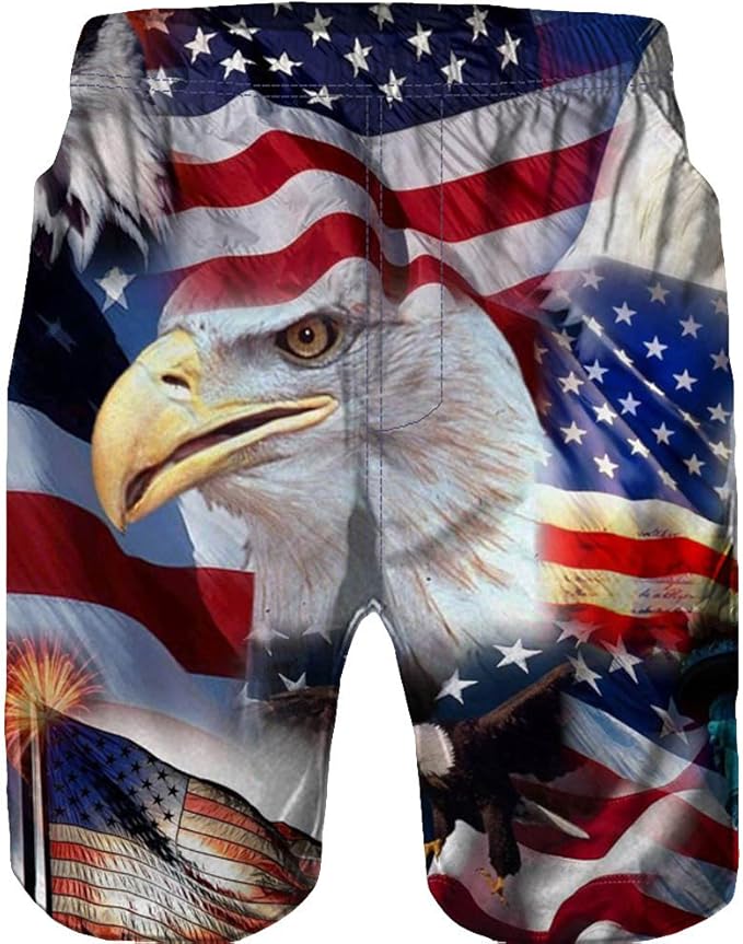 Frauit Herren Badehose Amerika Flagge 3d Druck Midi Beachshorts Boardshorts Strand Shorts Badeshorts Badehose Usa Independence Print Outdoorhose Freizeithose Stretch Basic Outdoors Schwimmhose Amazon De Bekleidung