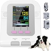 Easesyn Veterinary Blood Pressure Monitor for Small Animals with 3 Cuff | Pet Hypertension Monitor Automatic Digital BP Machine for Dog, Cat, Home Veterinary Use, 100 Groups Data Memory