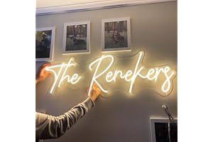Custom Neon Signs, Personalized LED Neon Signs for Bedroom Family Birthday Bar Wedding Party Night Light Company Logo or Busi