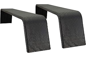 RecPro Steel 14 Gauge Diamond Tread Plate Tandem Axle Trailer Fenders 10" x 72" x 13" | 2 Fenders | Made in USA