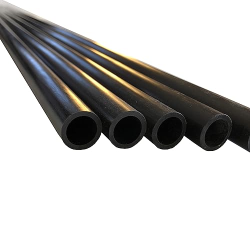 KARBXON – Carbon Fiber Tube - 5mm X 3mm X 1000mm – Pultruded Round Hollow Carbon Fiber Rods Black Matte Finish - Pure Carbon Fibre Hollow Tube Shafts - For RC Planes-Drones - View #13