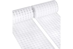 HOMPIE Self Adhesive Dots,1050pcs(525 Pairs) Strong Adhesive 0.39 inch Diameter Sticky Back Hook Nylon, Loop Dots with Waterproof Sticky Glue Tapes, Suitable for Classroom, Office, Home