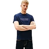 Tommy Jeans Mens Short Sleeve Cotton Graphic T-Shirts with Signature Printed Archival Graphic