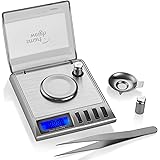 Smart Weigh GEM20- 20g x 0.001 Grams, High Precision Digital Milligram Jewelry Scale, Reloading, Jewelry and Gems Scale, Cali