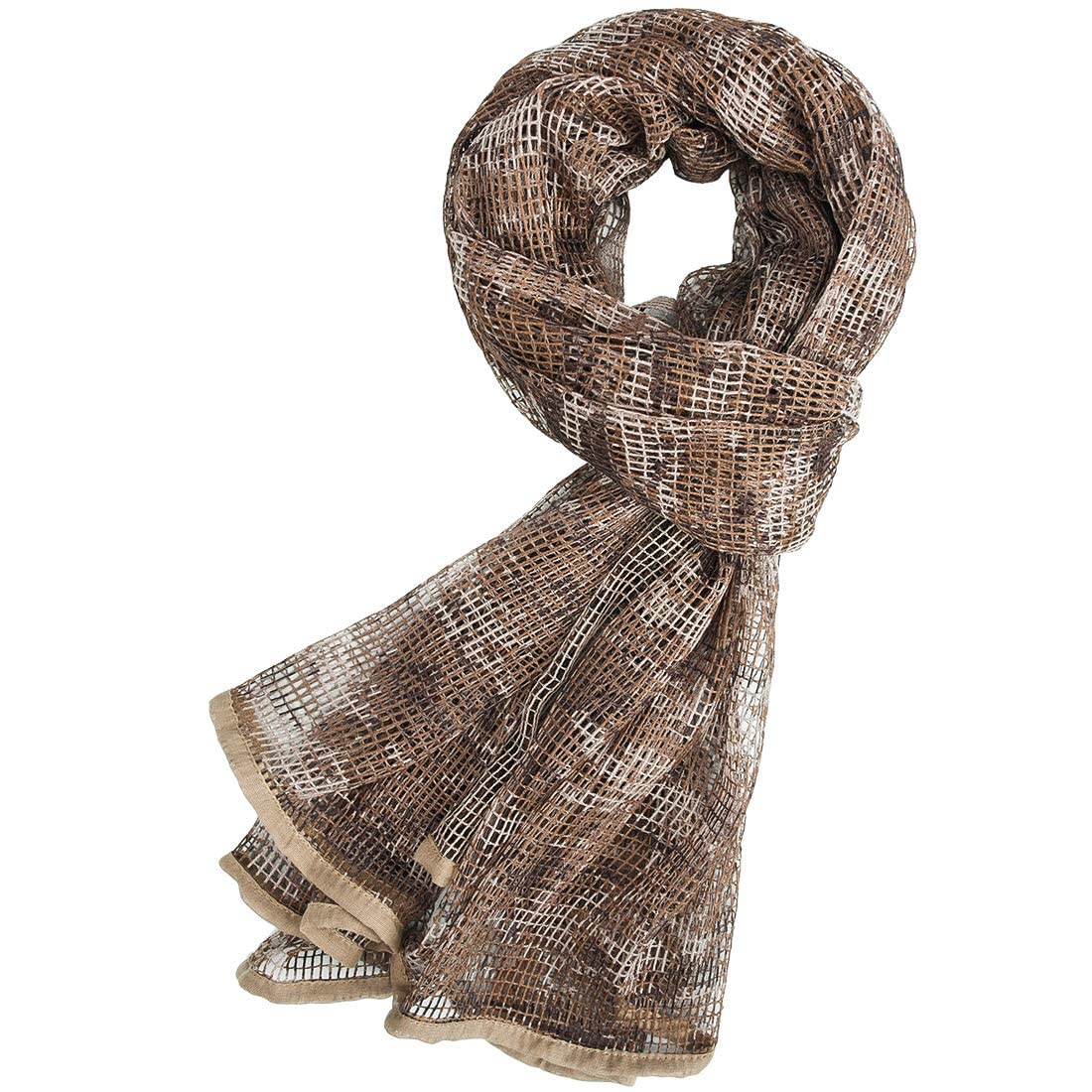 Fousam Sniper Veil,Camo Mesh Net Tactical Scarf for Hunting Shooting Wild Photography Military Outdoor Activities
