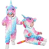 LOLANTA Toddler Girls One-piece Jumpsuit Infant Fleece Hooded Rompers Unicorn Costume Halloween Christmas Birthday Gifts