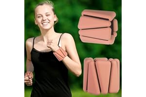GOOYULE Wrist Weights set for Women, 2 sets of 1 lb each, Silicone Ankle & Wrist Weights for Women & Men, Adjustable Weight fit for Yoga, Dance,Hiking, Jogging,Pilates, Aerobic Exercise and Strength Exercise