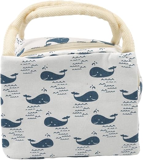 Amazon Yuehao 保冷 ランチバッグ おしゃれ 弁当 バッグ 保冷 鮫柄 ファスナー付き ストライプ 通勤 学校 遠足 ランチバッグ ランチ 巾着 ランチベルト オンライン通販