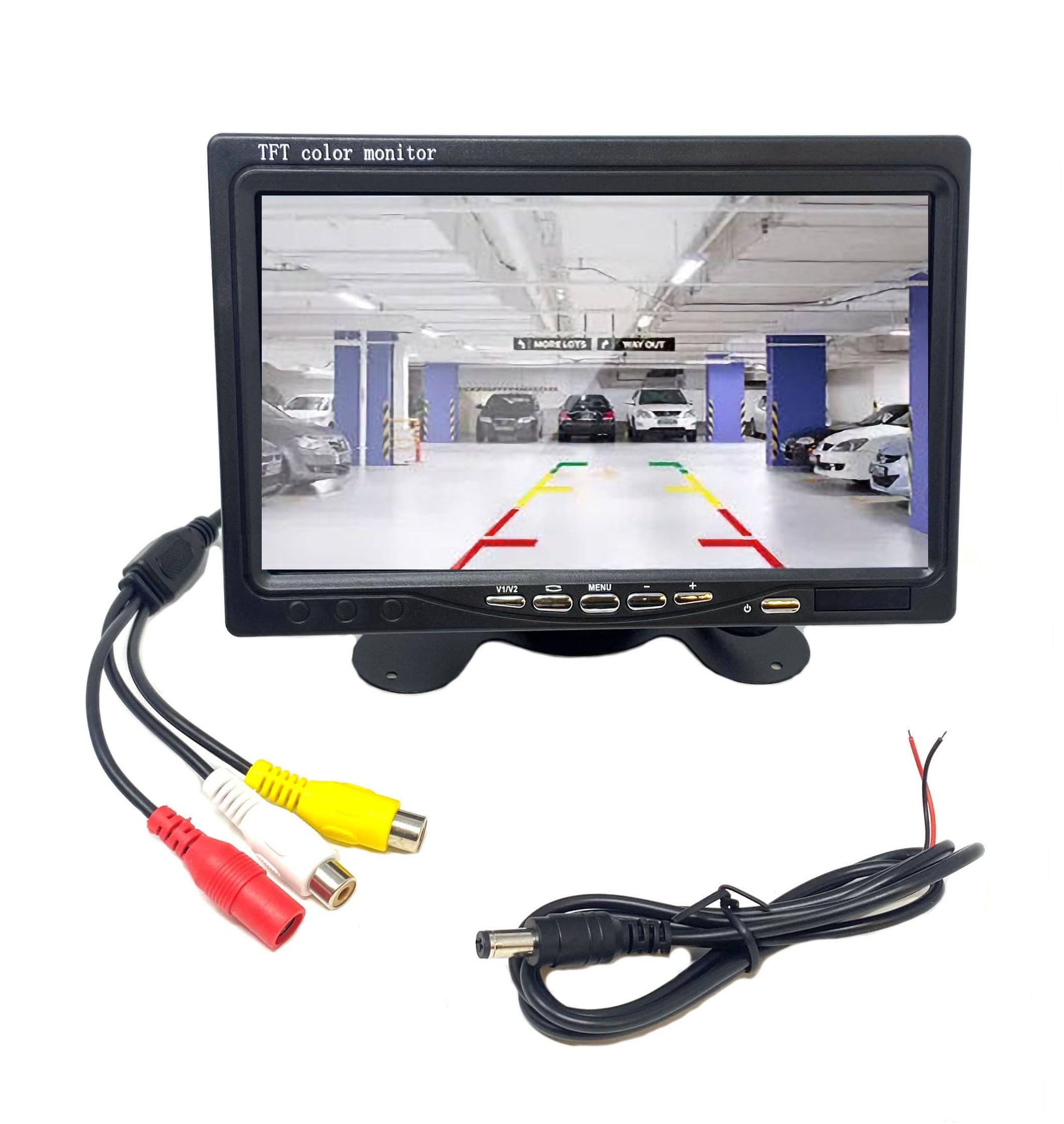 Dolphin Automotive Dashboard Mounted Monitor for Car Van Lorry Rearview Reversing Camera TFT LCD 7" (7" Dash)