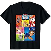 Kids Paw Patrol Pups in Comic Boxes T-Shirt T-Shirt