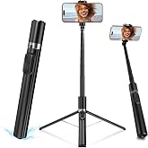SonixForce Automatic Phone Tripod, 67&rsquo;&rsquo; Auto-Deploy Selfie Stick Tripod with Remote - 360&deg; Rotatable Extendable - Portable Phone Tripod Stand for Video Recording on iPhone Android
