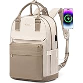 LOVEVOOK Laptop Backpack for Women 15.6 Inch,Cute Backpack Laptop Bag with USB Port,Waterproof Travel Backpack Purse Teacher Nurse Bag Fashion Computer Bag for Work