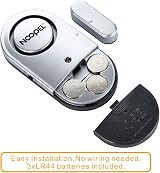 Noopel Door Alarm Sensor 120dB Wireless Magnetic Window Burglar 2 Pack view 4