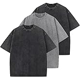 GSOU SNOW Men Oversized T Shirt Cotton Casual Unisex Short Sleeve Vintage Baggy Tee Shirts Washed Mens Streetwear