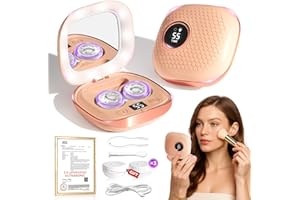 VCNFPRO 2025 Upgraded Ultrasonic Contact Lens Cleaner【50KHz Germany Super Motor】【Top1 Intelligent Chip-Smart Modes】 Gentle Cleaning & 99% Brightness, Portable Contact Lens Care Tools Home Travel (Chic Pink)