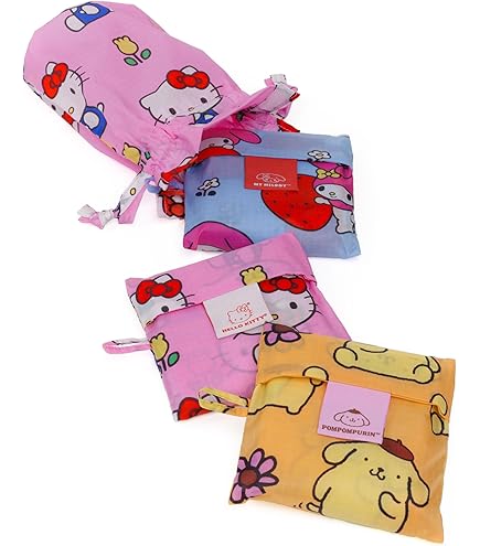 Amazon.com: BAGGU Go Pouch Set - Hello Kitty and Friends