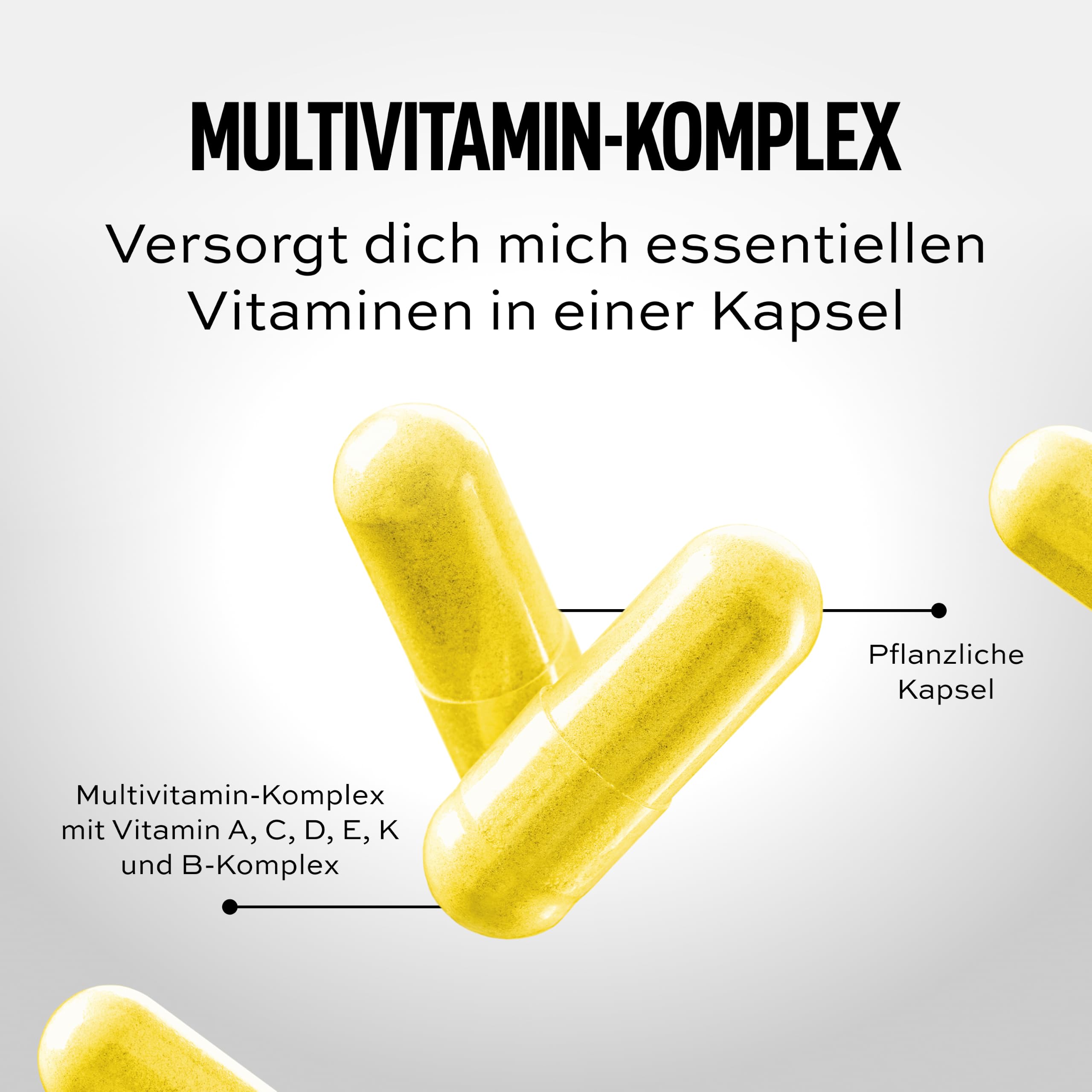 ESN Vitamin Stack - Multivitamin-Komplex mit 13 essentiellen Vitaminen - Vitamine A, C, D, E, K und Vitamin B-Komplex - 120 Kapseln, 120 Portionen 4