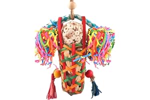KATUMO Bird Toys Parakeet Toy Cockatiel Shredding Toys Conure Foraging Sola Toys for Conure Cockatiel Parakeet Lovebird Small to Medium Birds