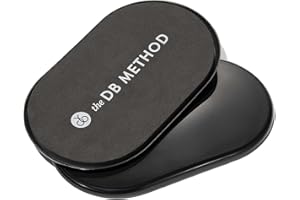 THE DB METHOD DreamDiscs Core Sliders for Work Out, Custom Full Body Ab Floor Gliders for Exercising, Pilates, Fitness, Abdominal Muscles, Home Gym Workout Equipment, for All Floor Types, Set of 2