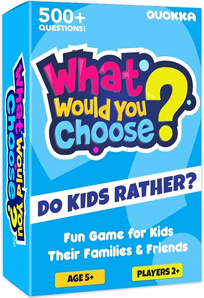 QUOKKA What Would You Choose? Card Quiz Game for Kids 5+ Family
