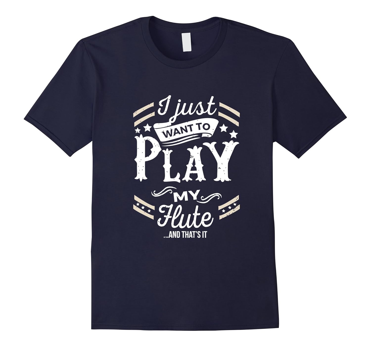 I Just Want to Play My Flute & That's It T-Shirt-Rose