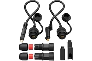 EAZUSE for Starlink Ethernet Adapter Gen 2, SPX to RJ45 Female Connector Compatible with Starlink Gen 2 Actuated Dish and Router for Extension and Replacement of Starlink V2 Cable, 2 Packs