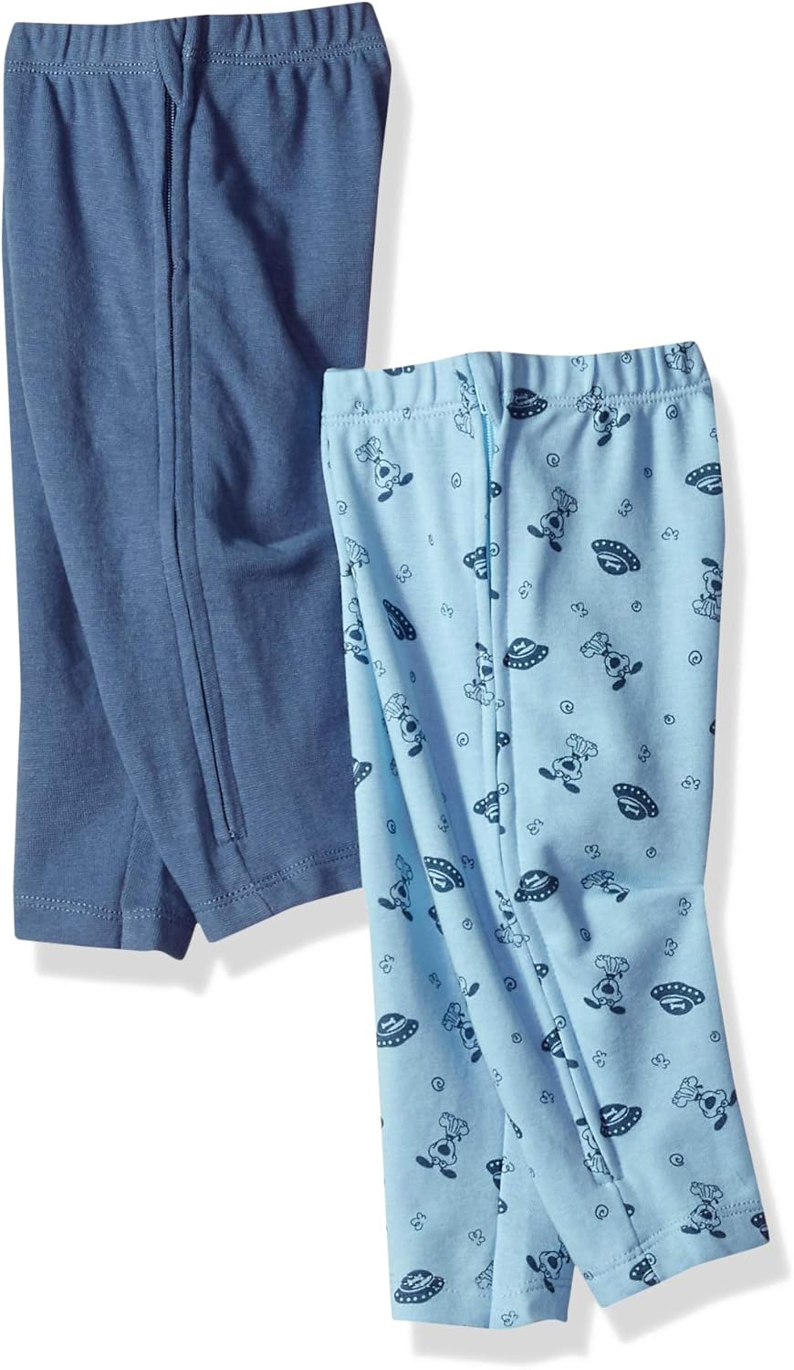 Hanes Baby Boys' Zippin 2 Pack Knit Leggings with Side Zipper: Clothing