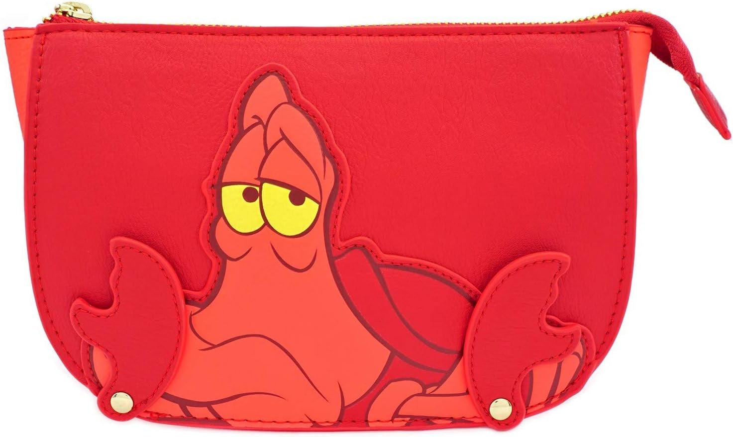 Loungefly The Little Mermaid Sebastian Saffiano Faux Leather Standard, Red, Standard