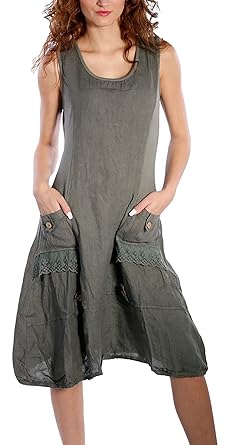 Yidarton Damen Kleider Strand Elegant Casual A-Linie Kleid Ärmellos Sommerkleider
