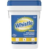 Diversey Whistle Multi-Purpose Laundry Detergent for Regular &amp; High-Efficiency (HE) Machines, Commercial Bulk Fabric &amp; Floor Cleaner, Powder with Fresh Citrus Scent, 19-Pounds