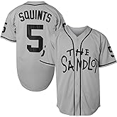 Benny 'The Jet' Rodriguez 30 The Sandlot Bel Air Short Sleeve Squints Yeah-Yeah Baseball Jersey