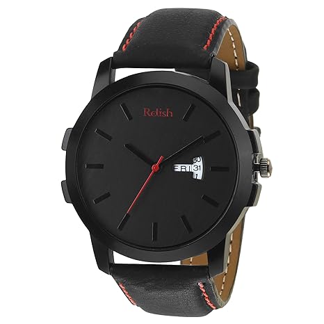 Analogue Black Dial Mens & Boys Watch (RE-BR971DD)