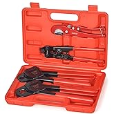 iCrimp IWS-1807CN PEX Crimping Tool Kit with PEX Crimpers, PEX Tubing Cutter, Copper Ring Removal Tool for 1/2’’ & 3/4’’ Copp