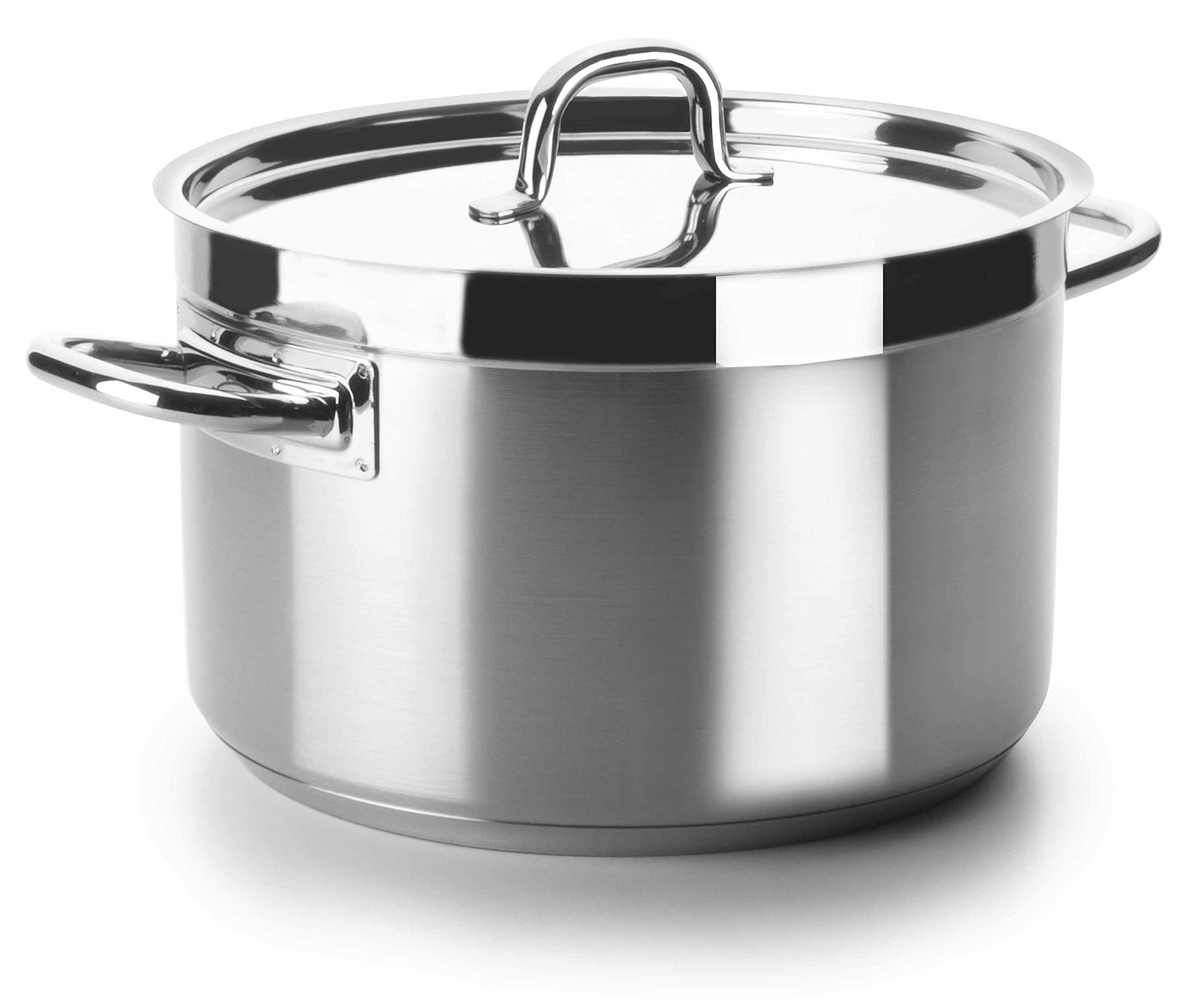 Lacor 54046S Chef Luxe Deep Casserole without Lid, 45 cm, Silver