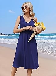 Zeagoo Women's Casual 2025 Tank Midi Summer Tshirt