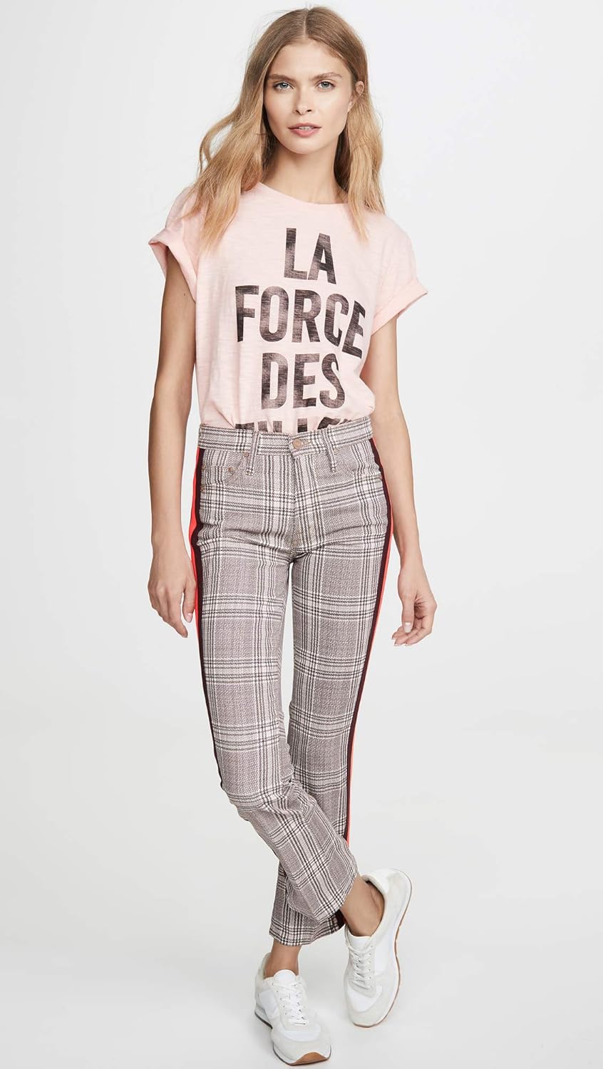 mother insider plaid ankle pants