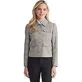 Jones New York Women's Glen Plaid Button Down Blazer