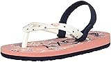 Roxy Girls' TW Pebbles Sandal Flip-Flop, Pink, 10 M