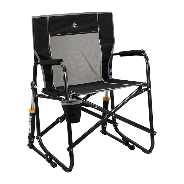GCI OUTDOOR FREESTYLE ROCKER OUTDOOR ROCKING CHAIR WITH BEVERAGE HOLDER