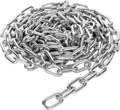 JMIATRY 6m 6mm 304 Stainless Steel Chain Heavy Duty Welded Link Fence Security