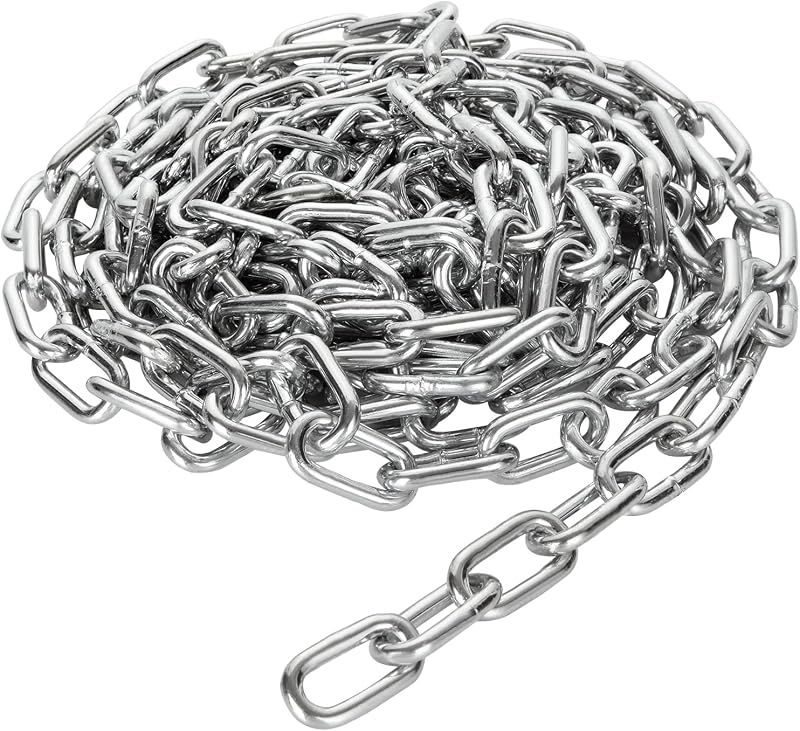 JMIATRY 6m 6mm 304 Stainless Steel Chain Heavy Duty Welded Link Fence Security